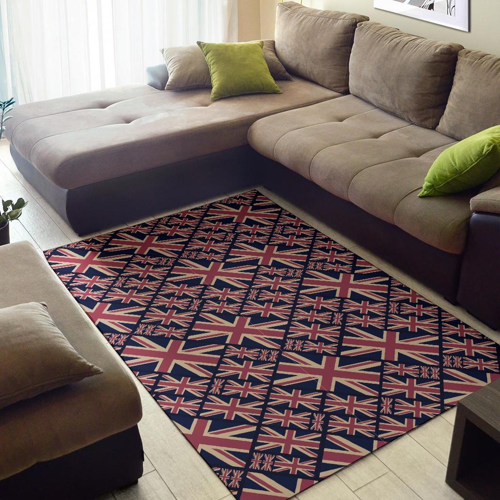 London British Flag Pattern Print Floor Mat-grizzshop