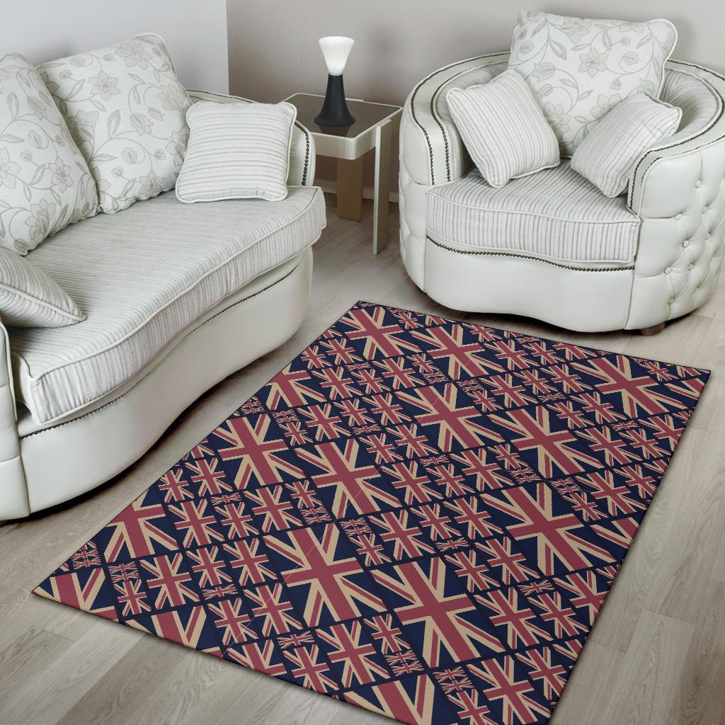 London British Flag Pattern Print Floor Mat-grizzshop