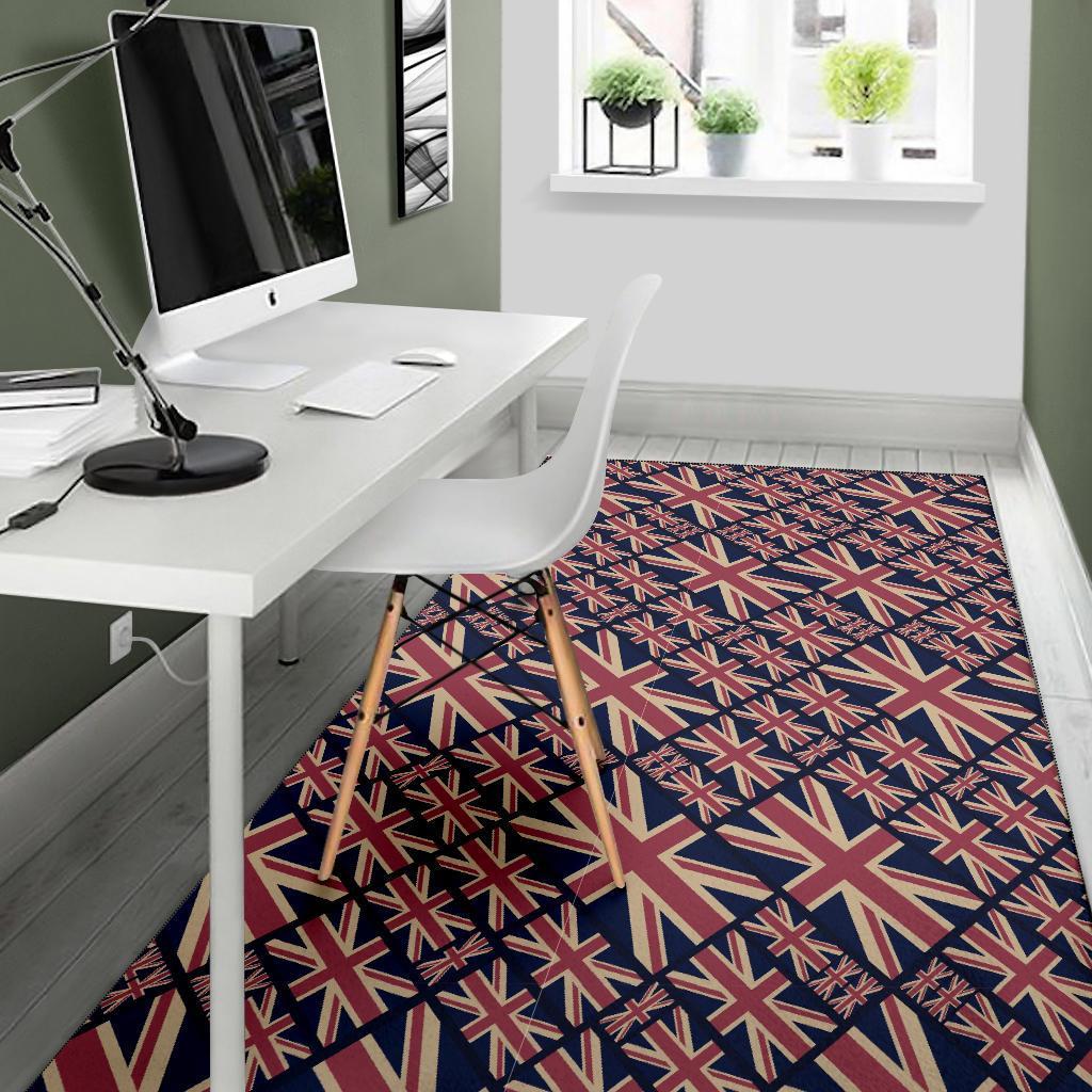 London British Flag Pattern Print Floor Mat-grizzshop