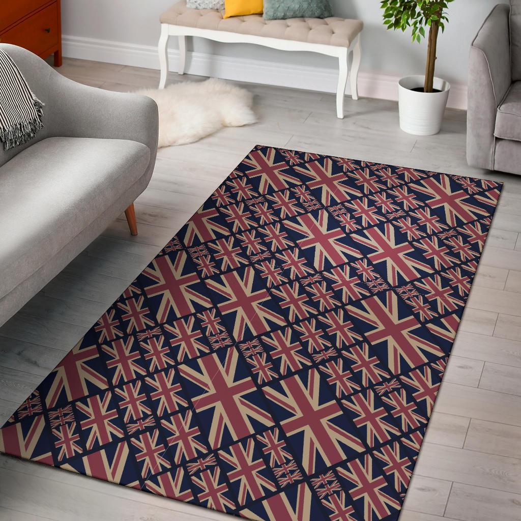London British Flag Pattern Print Floor Mat-grizzshop