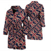 London British Flag Pattern Print Men Long Robe-grizzshop