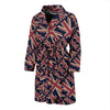 London British Flag Pattern Print Men Long Robe-grizzshop