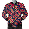 London British Flag Pattern Print Men's Bomber Jacket-grizzshop