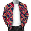 London British Flag Pattern Print Men's Bomber Jacket-grizzshop