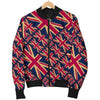 London British Flag Pattern Print Men's Bomber Jacket-grizzshop