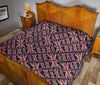 London British Flag Pattern Print Quilt-grizzshop