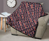 London British Flag Pattern Print Quilt-grizzshop