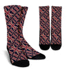 London British Flag Pattern Print Unisex Crew Socks-grizzshop