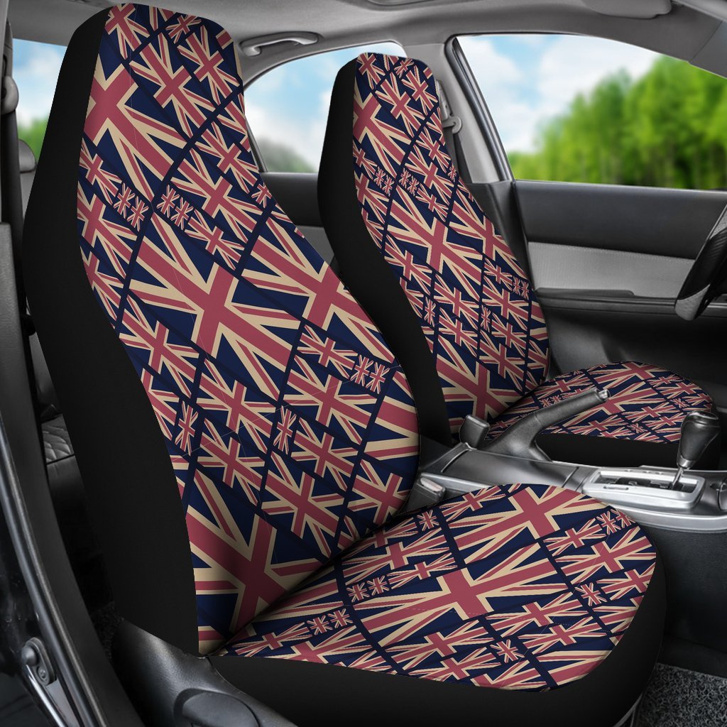 London British Flag Pattern Print Universal Fit Car Seat Covers-grizzshop