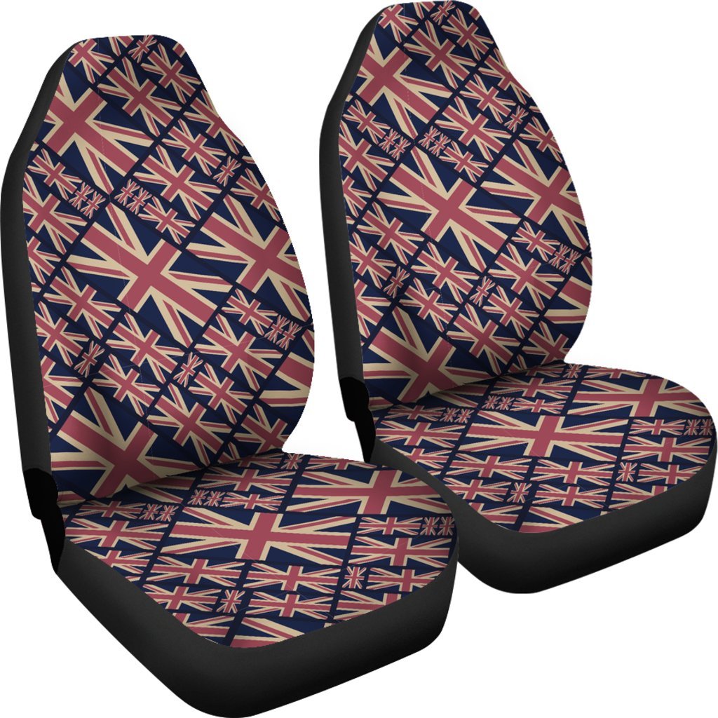 London British Flag Pattern Print Universal Fit Car Seat Covers-grizzshop