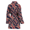 London British Flag Pattern Print Women Long Robe-grizzshop