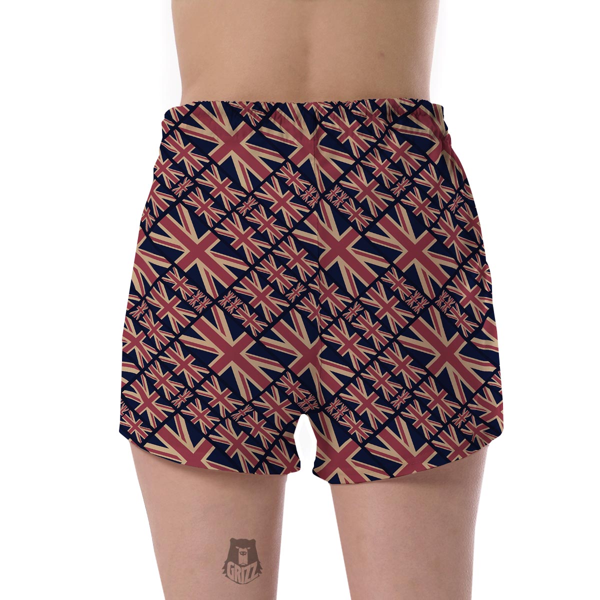 London British Flag Pattern Print Women's Shorts-grizzshop