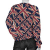 London British Flag Pattern Print Women's Sweatshirt-grizzshop