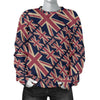 London British Flag Pattern Print Women's Sweatshirt-grizzshop