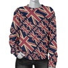 London British Flag Pattern Print Women's Sweatshirt-grizzshop