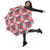 London Lover Pattern Print Automatic Foldable Umbrella-grizzshop