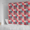 London Lover Pattern Print Bathroom Shower Curtain-grizzshop