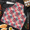 London Lover Pattern Print Men's Apron-grizzshop