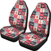 London Lover Pattern Print Universal Fit Car Seat Covers-grizzshop