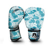 Load image into Gallery viewer, Lotus Blue And White Flower Print Pattern Boxing Gloves-grizzshop