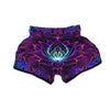 Lotus Boho Spiritual Print Muay Thai Boxing Shorts-grizzshop