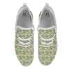 Lotus Leaf And Flower Print Pattern White Athletic Shoes-grizzshop