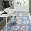 Lotus Pattern Print Floor Mat-grizzshop