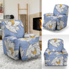 Lotus Pattern Print Recliner Cover-grizzshop