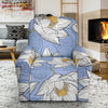 Lotus Pattern Print Recliner Cover-grizzshop