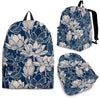 Lotus Print Pattern Backpack-grizzshop