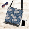 Lotus Print Pattern Crossbody Bags-grizzshop