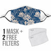 Lotus Print Pattern Face Mask-grizzshop