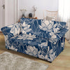 Lotus Print Pattern Loveseat Cover-grizzshop