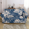 Lotus Print Pattern Loveseat Cover-grizzshop