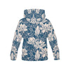 Lotus Print Pattern Men Pullover Hoodie-grizzshop