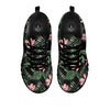 Lotus Tropical Print Pattern Black Sneaker-grizzshop