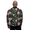 Lotus Tropical Print Pattern Men's Bomber Jacket-grizzshop