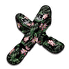 Lotus Tropical Print Pattern Muay Thai Shin Guards-grizzshop