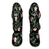 Lotus Tropical Print Pattern Muay Thai Shin Guards-grizzshop