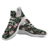 Lotus Tropical Print Pattern White Athletic Shoes-grizzshop