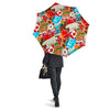 Love Canada Pattern Print Automatic Foldable Umbrella-grizzshop