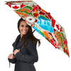 Love Canada Pattern Print Automatic Foldable Umbrella-grizzshop