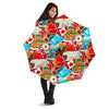 Love Canada Pattern Print Automatic Foldable Umbrella-grizzshop