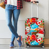 Love Canada Pattern Print Luggage Cover Protector-grizzshop