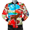 Love Canada Pattern Print Men's Bomber Jacket-grizzshop