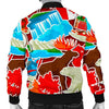 Love Canada Pattern Print Men's Bomber Jacket-grizzshop