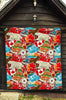 Love Canada Pattern Print Quilt-grizzshop