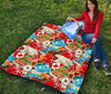 Love Canada Pattern Print Quilt-grizzshop