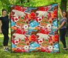 Love Canada Pattern Print Quilt-grizzshop