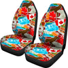 Love Canada Pattern Print Universal Fit Car Seat Covers-grizzshop